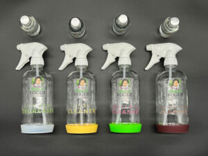 natural cleaning products in glass by Clean InVogue